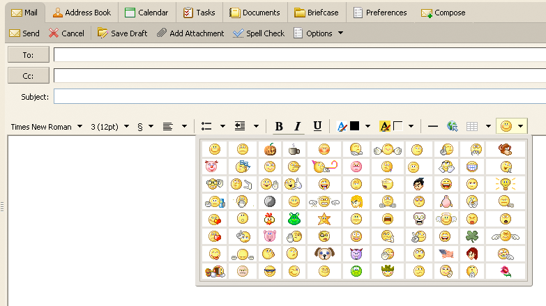 Outlook Email Emoticons