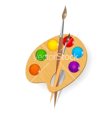 Paint Palette Vector Art