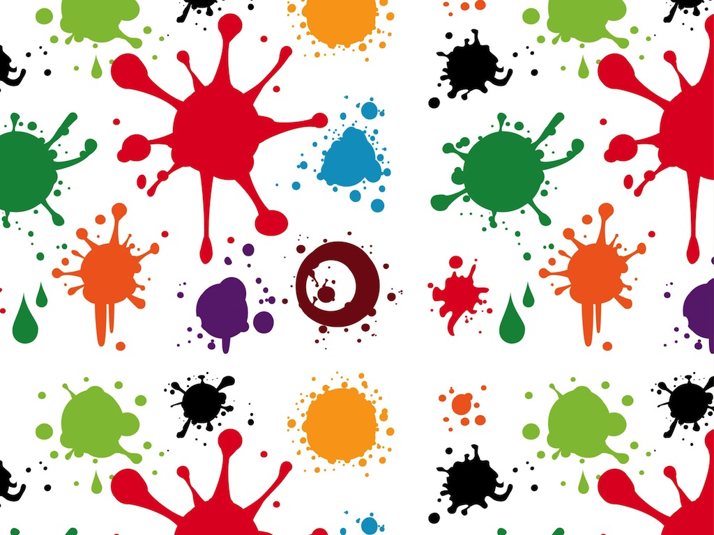 Paint Splatter Free Vector Background Patterns