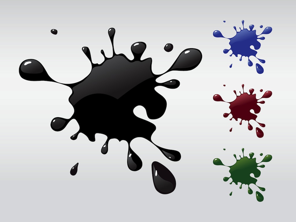 Paint Splatter Vector Art Free