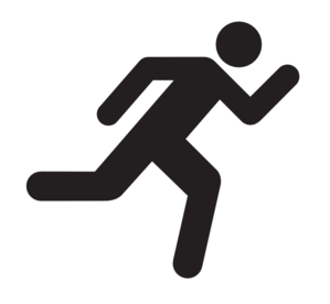 People Running Away Clip Art