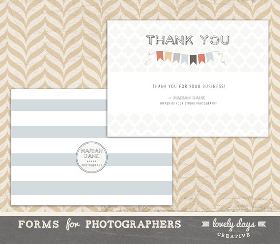 Photographer Thank You Card