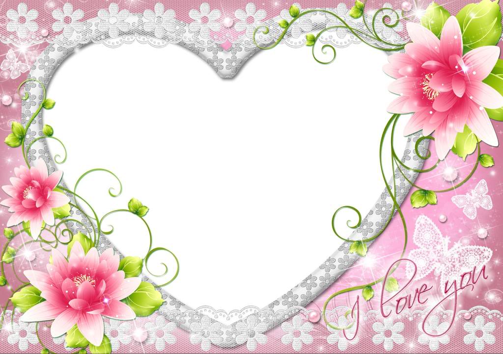 Pink Rose Frame