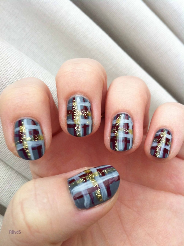 Plaid Nail Art