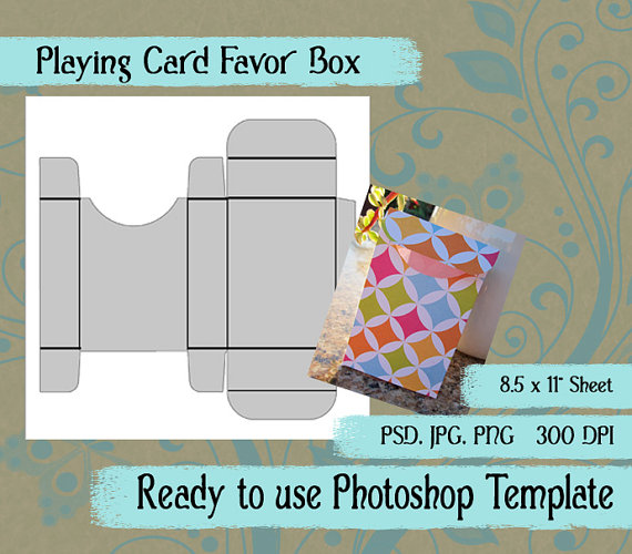 Playing Card Template Photoshop