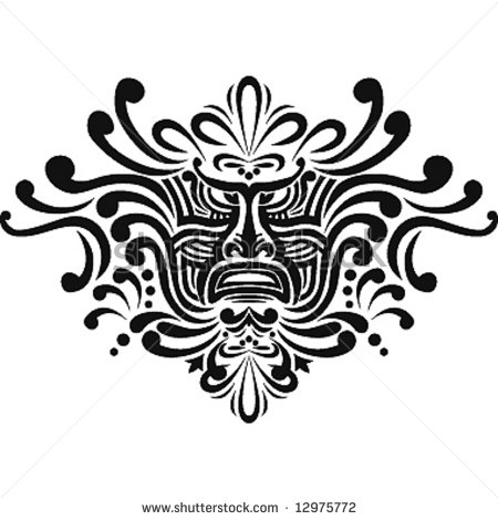 Polynesian Face Tattoo Designs
