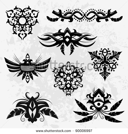 Polynesian Tribal Drawings