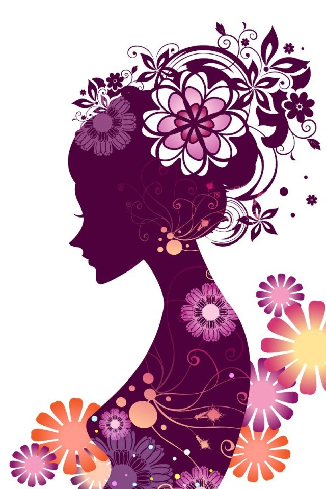 Pretty Girl Vector Graphic