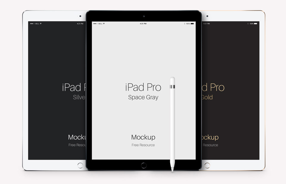 Pro iPad Vector Template