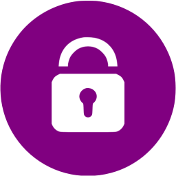 Purple Lock Icon