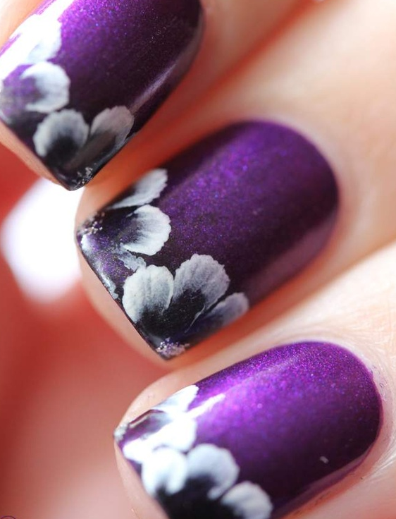 Purple Nail Art Design