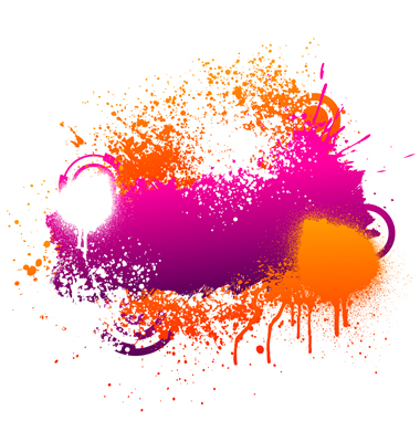 Purple Paint Splatter Vector