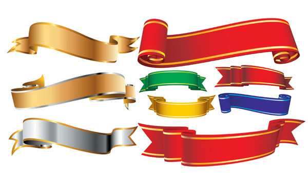 Ribbon Banner Vector Free