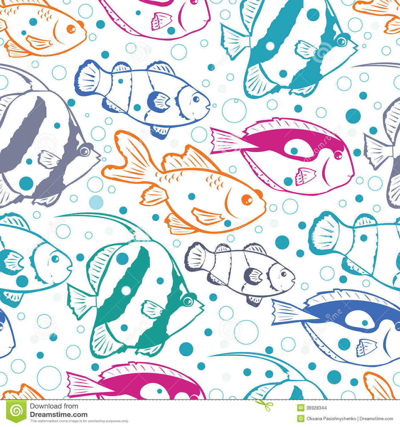 13 Fish Pattern Vector Images