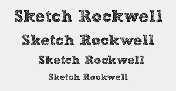 Sketch Rockwell Font Free