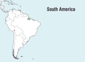 South America Map Vector