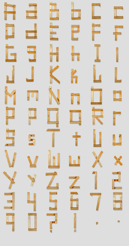 Stick Letters Font
