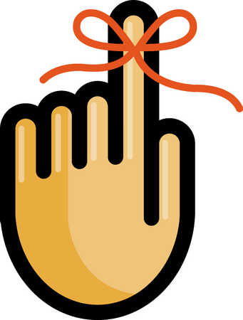 String around Finger Reminder Clip Art Free