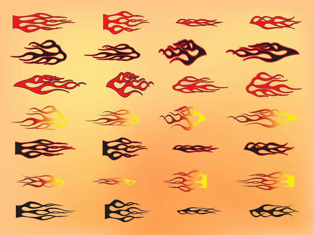 Tribal Flames Vector