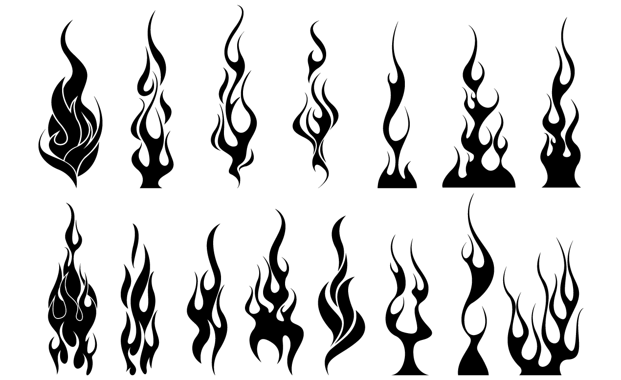 Tribal Flames Vector