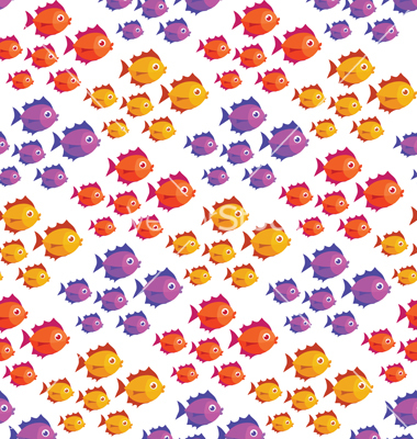 Tropical Fish Pattern Vector Tropical Fish Pattern Vector