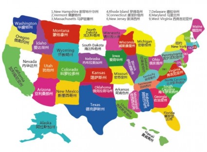 United States Map Vector