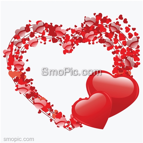 Valentine's Day Border Vector Free