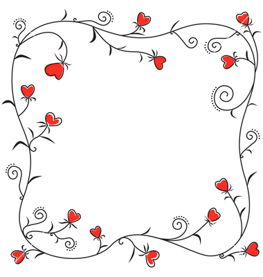 Valentine's Day Heart Border