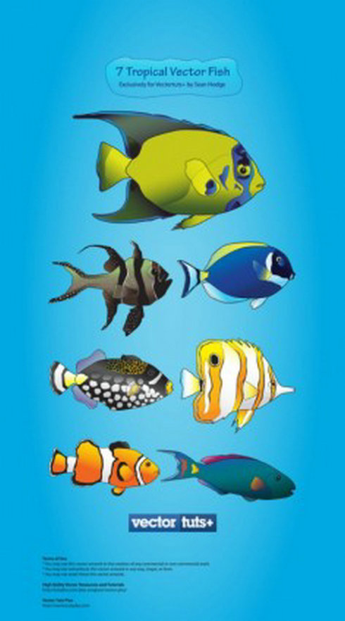 Vector Cartoon Fish