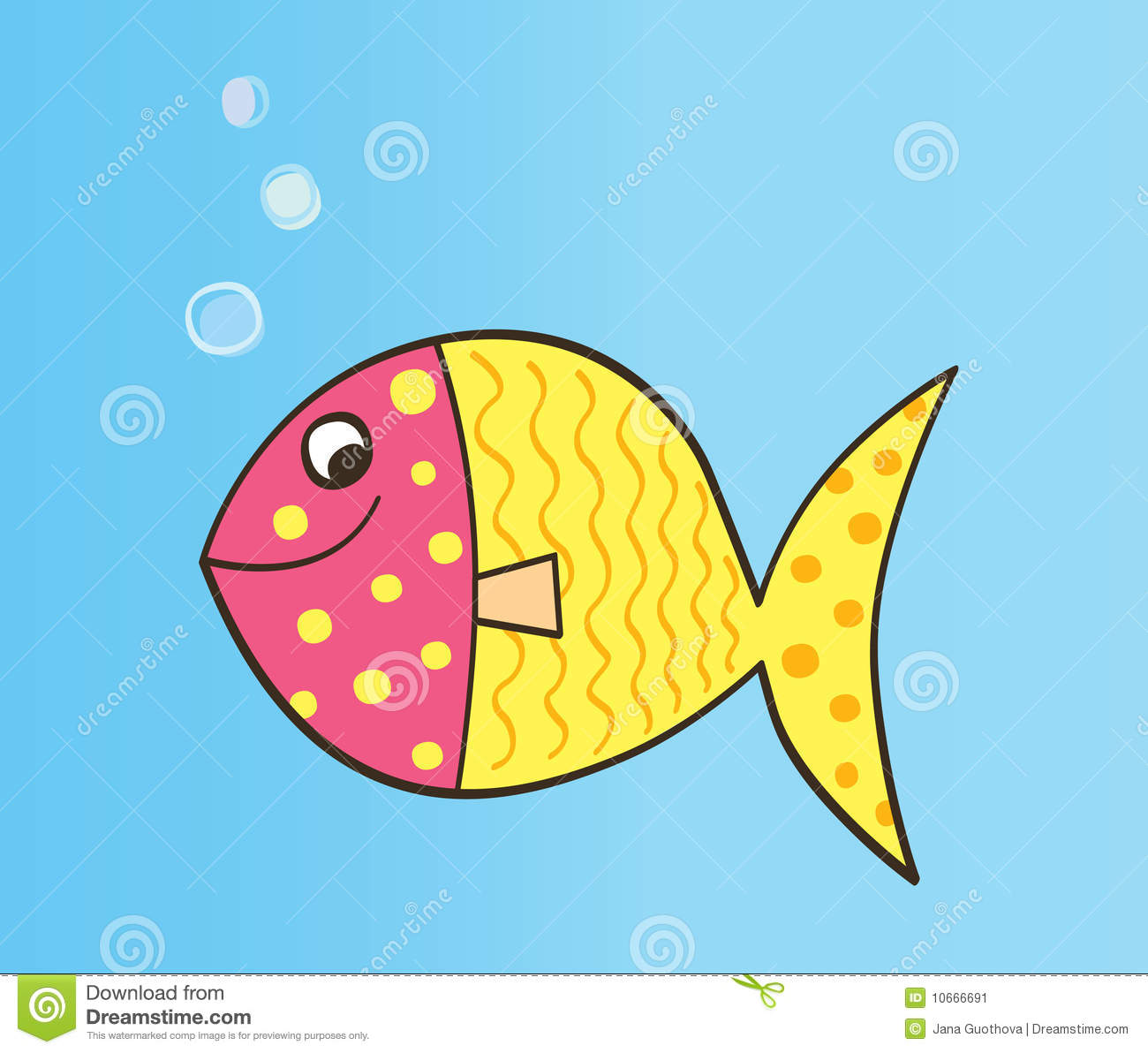 Vector Cartoon Fish