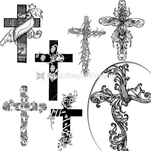 Vector Christian Cross Designs