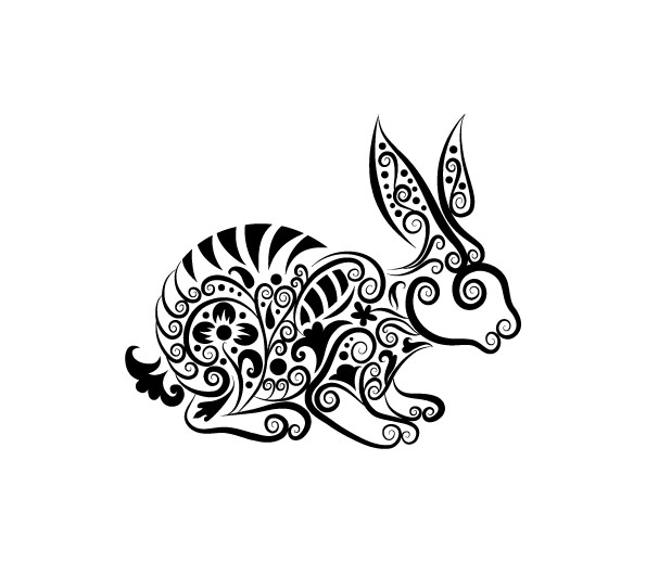 Vector Line Art Animal Patterns