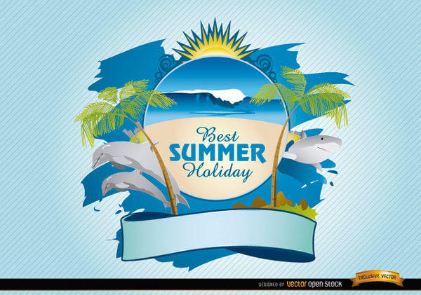 Vector Summer Beach Clip Art