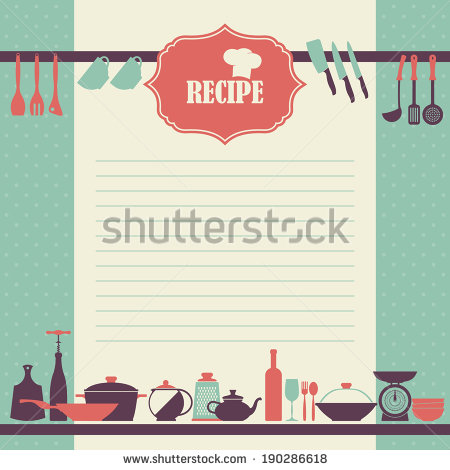 Vector Vintage Recipe