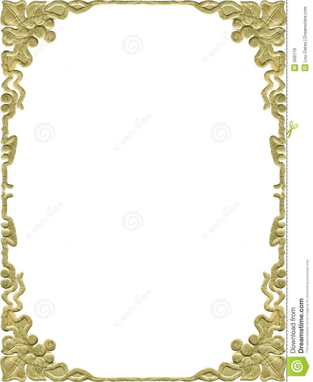 Vintage Gold Frame Border Design