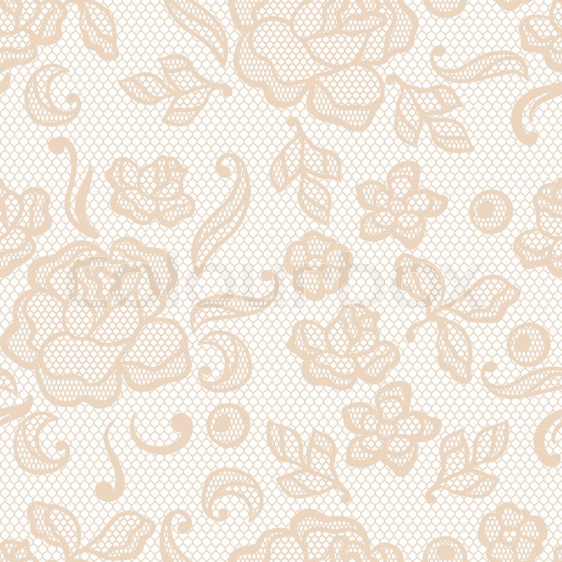 Vintage Lace and Flowers Background