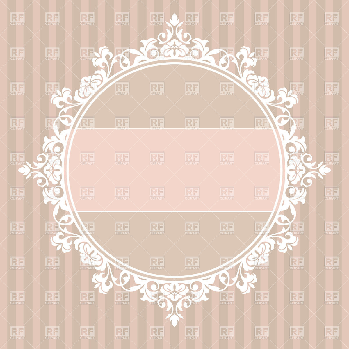 Vintage Lace Frame Vector Free