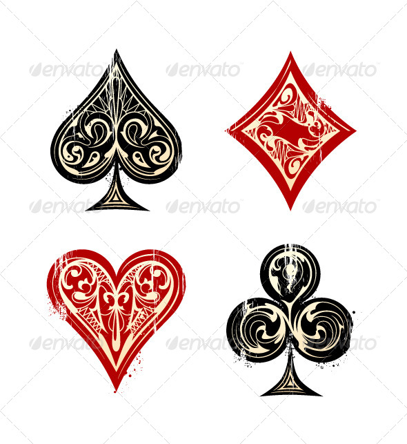 Vintage Playing Card Symbols