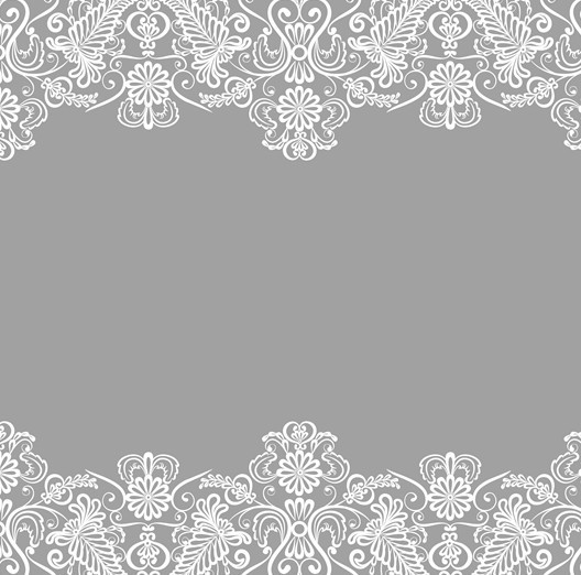 White Lace Border Vector