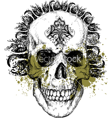 Wicked Skull Vector