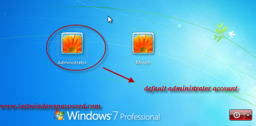 Windows 7 Administrator Login Screen