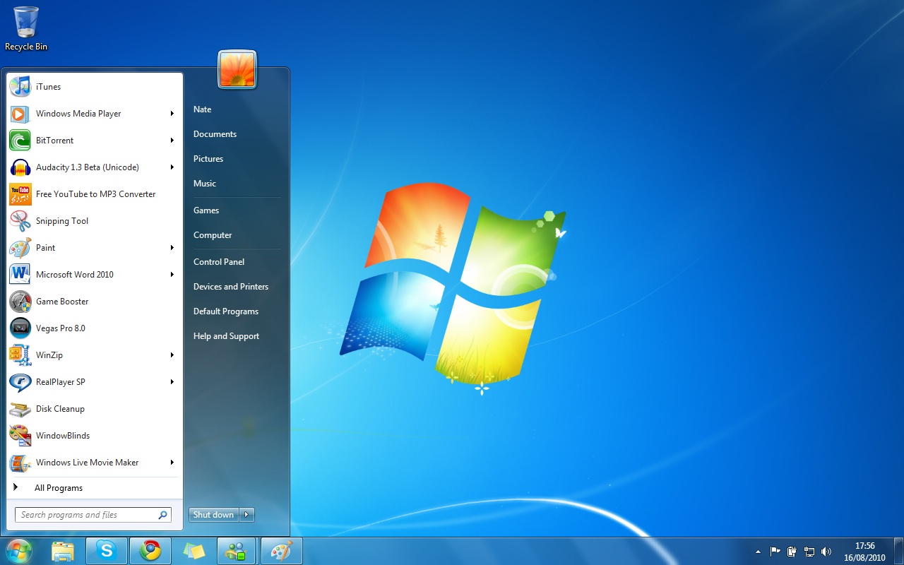 Windows 7 Start Menu