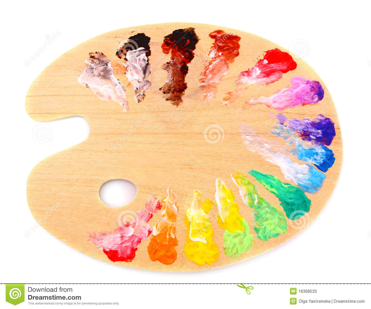 Wooden Art Palette