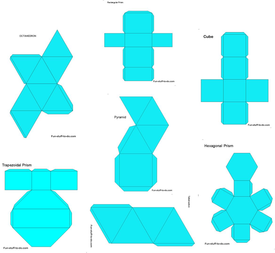 3D Geometric Shapes Printable