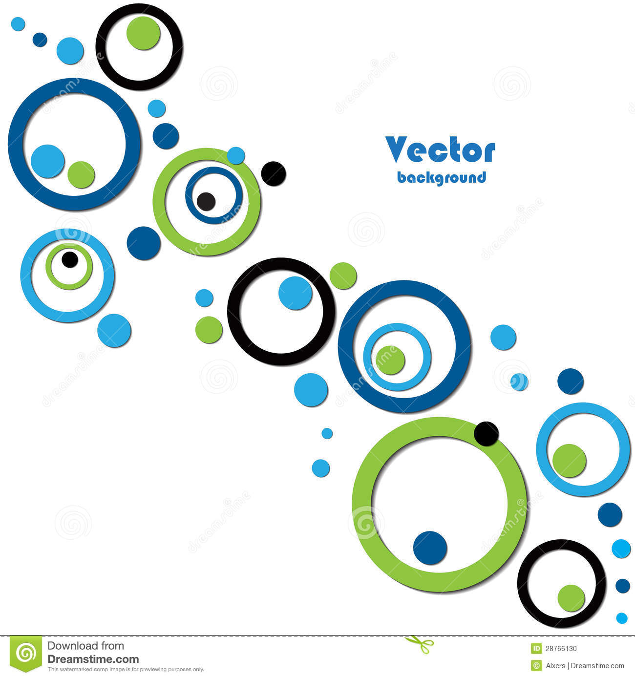 Abstract Circle Vector Background Designs