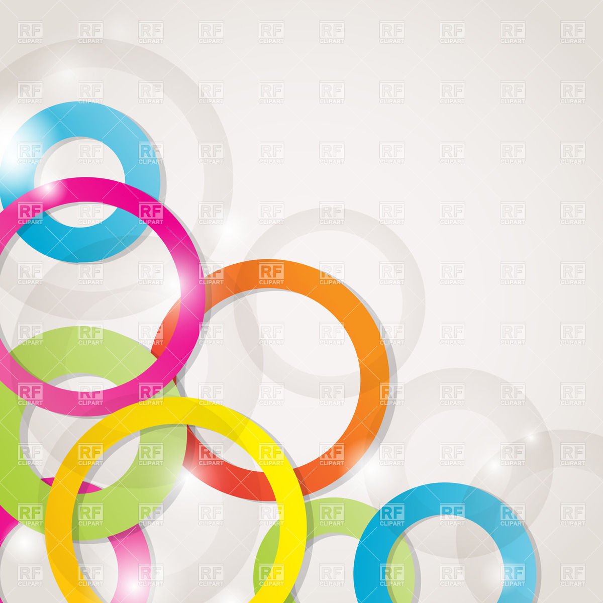 Abstract Circles Clip Art Free