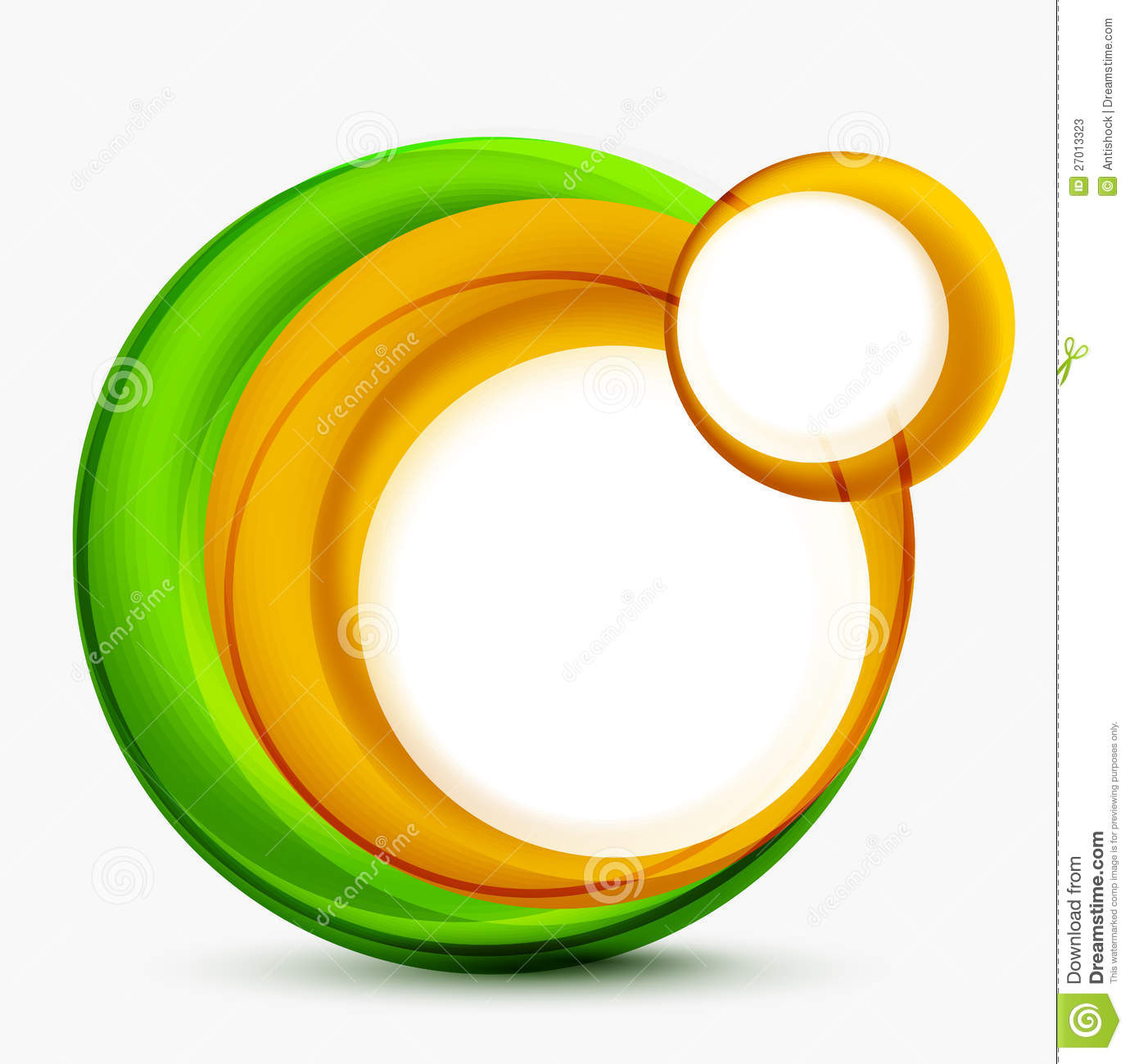 Abstract Swirls Circle Vector