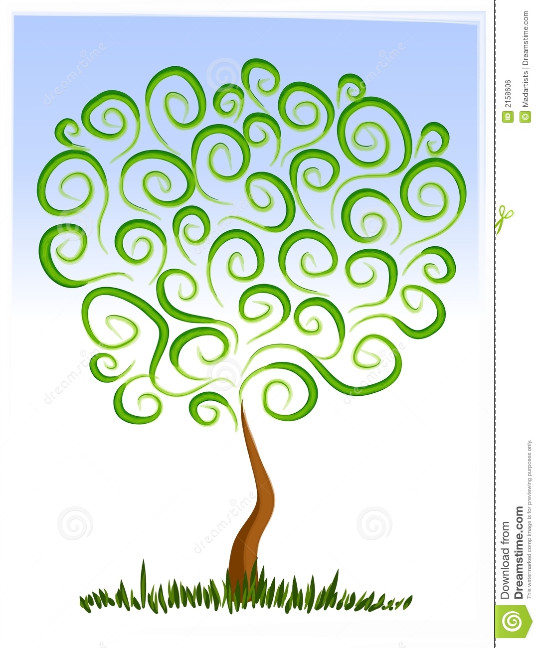 Abstract Tree Clip Art