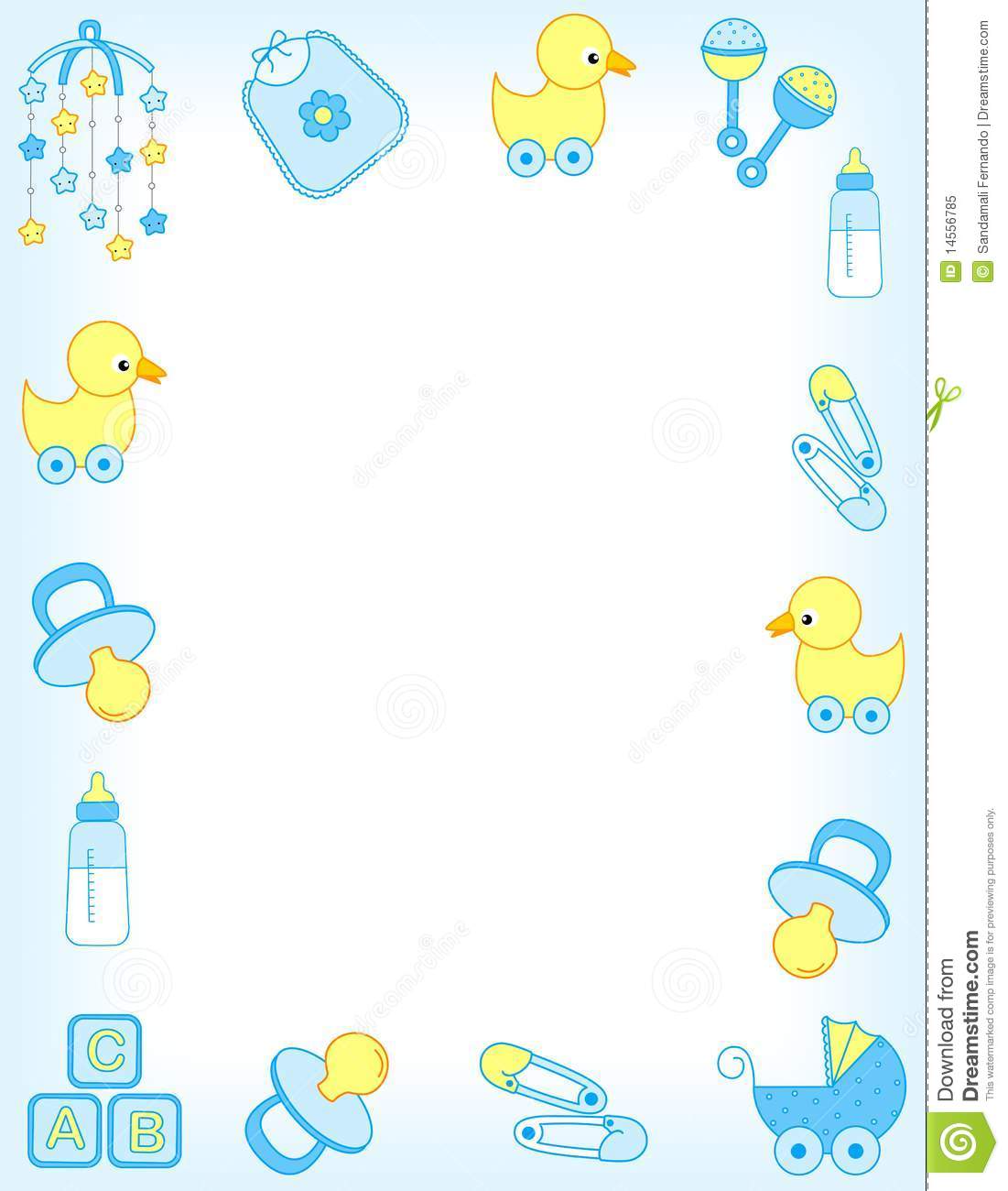 Baby Boy Border Clip Art Free