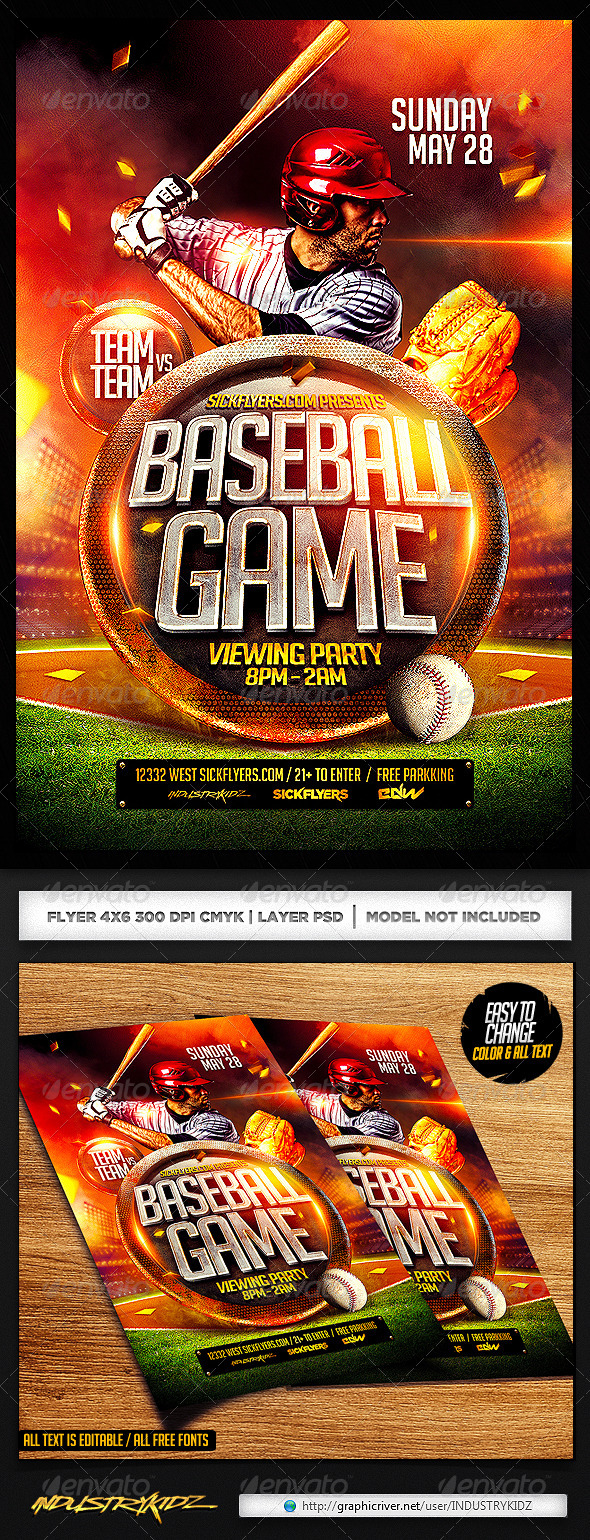 Baseball Flyer Template